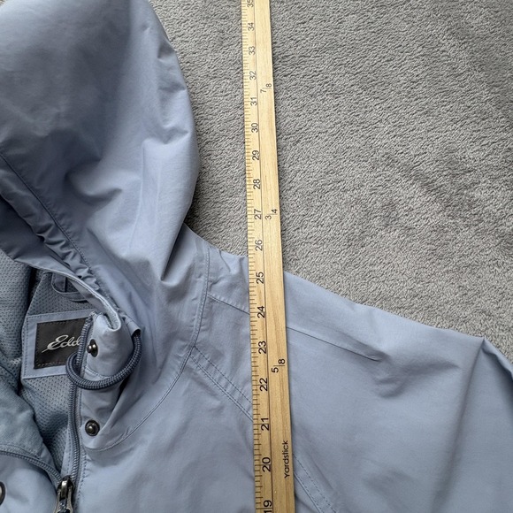 Eddie Bauer Jacket Womens XL‎ Blue Hooded Waterproof Lightweight Outdoor Coat - Picture 6 of 7